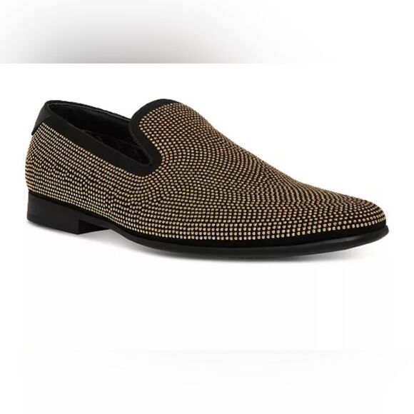 Men’s Steve Madden Mezmoryze Beaded Smoking Slipper Loafer, 11.5, New with box - Picture 1 of 16